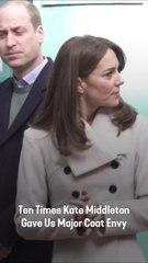 Ten Times Kate Middleton Gave Us Major Coat Envy