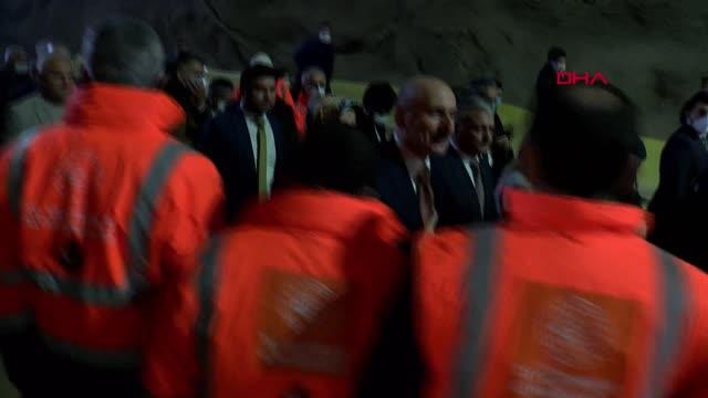 KARAİSMAİLOĞLU TÜNELDEKİ 'IŞIK GÖRME TÖRENİ'NE KATILDI