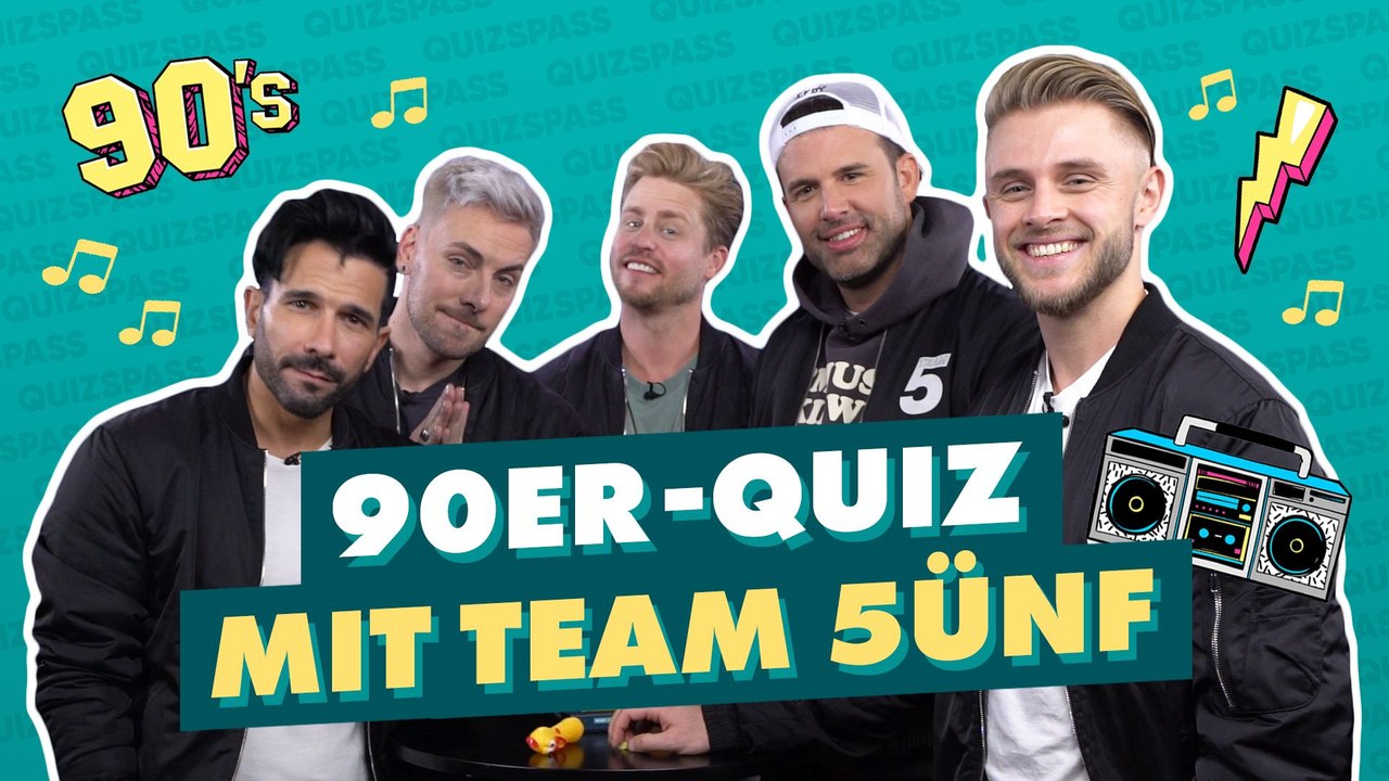 Team 5ünf im ultimativen 90er Quiz!