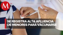 Inicia el primer día de vacunación a menores de 15 a 17 años en Nuevo León
