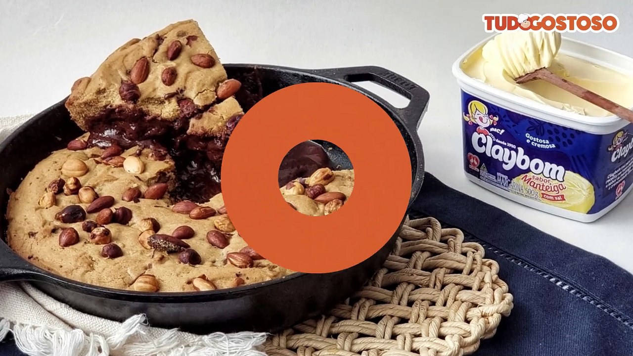 Cookie recheado de frigideira