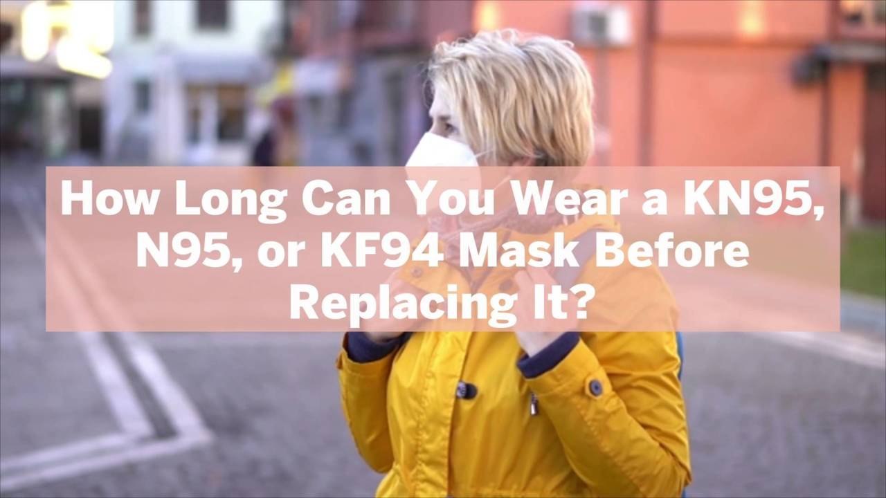 How Long Can You Wear a KN95, N95, or KF94 Mask Before Replacing It? video Dailymotion