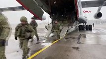 9 Rus askeri nakliye uçağı, asker ve teçhizatla Almatı Havalimanı'na indi
