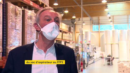 Dans les Vosges, une usine de sacs d'aspirateur fabrique des masques FFP2