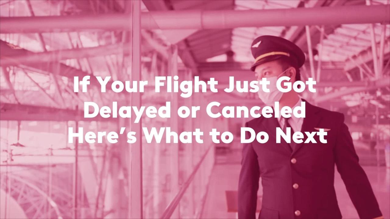If Your Flight Just Got Delayed or Canceled, Here's What to Do Next