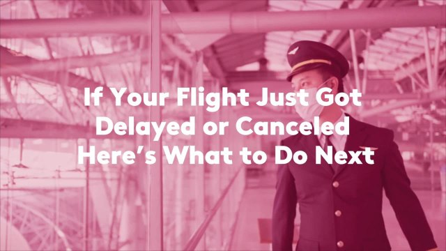 If Your Flight Just Got Delayed or Canceled, Here's What to Do Next