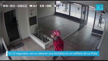 En 12 segundos: así se robaron una bicicleta en un edificio de La Plata