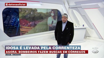 Download Video: O Corpo de Bombeiros continua realizando buscas pelo corpo da senhora. #BrasilUrgente #BandJornalismo