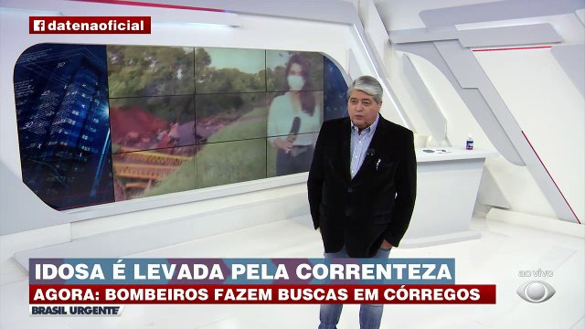 O Corpo de Bombeiros continua realizando buscas pelo corpo da senhora. #BrasilUrgente #BandJornalismo