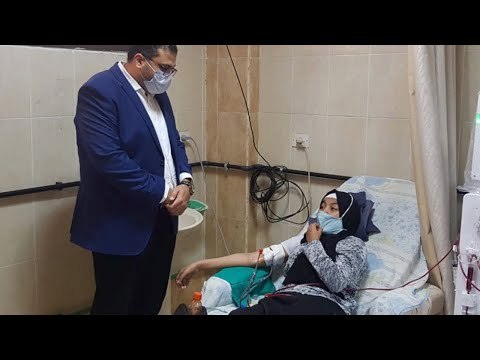 رعب في مستشفى الفيوم العام .. جلسات غسيل الكلى ومسحات كورونا في مكان واحد