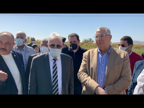 وزير الزراعة ومحافظ جنوب سيناء يتفقدان مزارع الإنتاج الزراعي بمدينة الطور