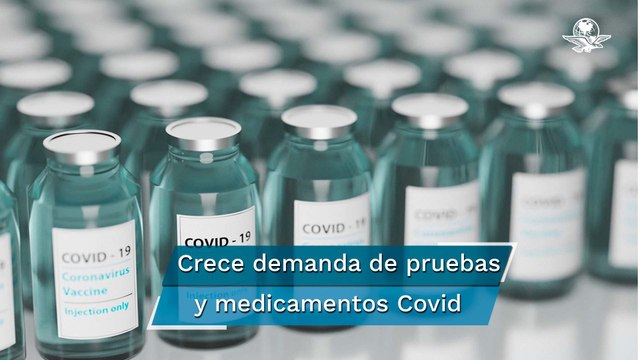 Crece 30% demanda de medicamentos para Covid-19