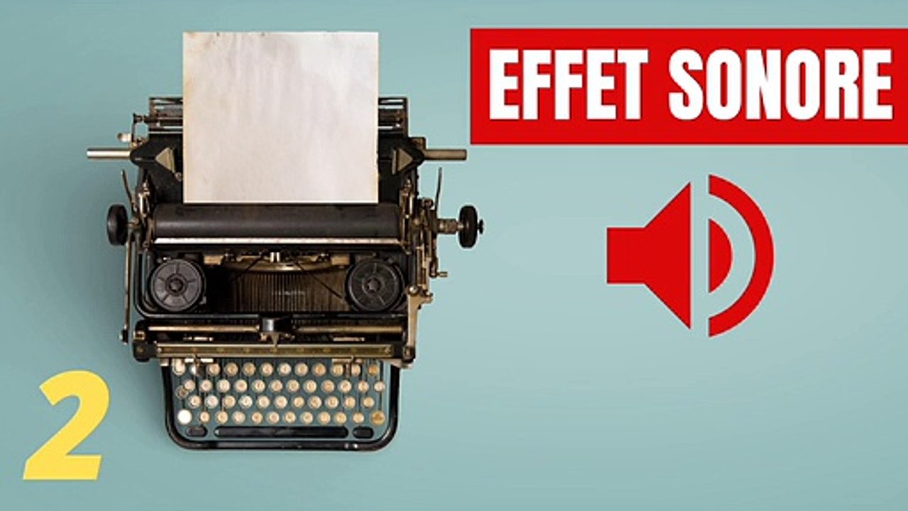 Machine a ecrire -  Bruitage gratuit et libre...