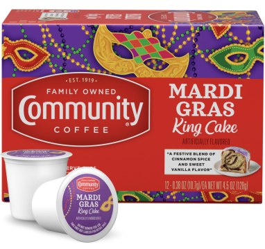 Community Coffee Celebrates Mardi Gras with King Cake Coffee Blend