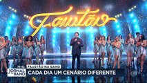 Faltam 10 dias para a estreia do Faustão na Band. Conheça a estrutura moderna do cenário, que vai mudar todos os dias.