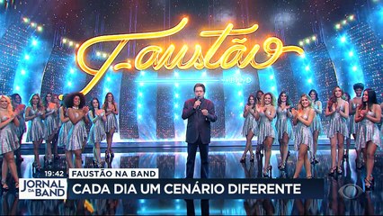 Download Video: Faltam 10 dias para a estreia do Faustão na Band. Conheça a estrutura moderna do cenário, que vai mudar todos os dias.