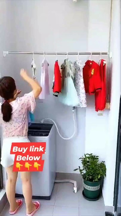 Tiang ajaib Untuk Bisa Taruh Jemuran di Semua Posisi