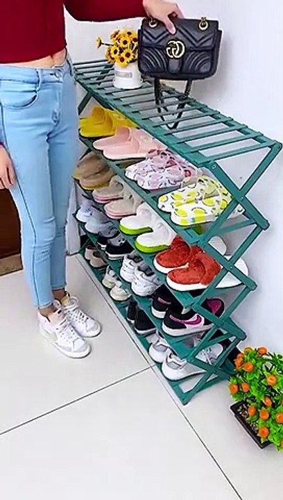 rak sepatu portabel