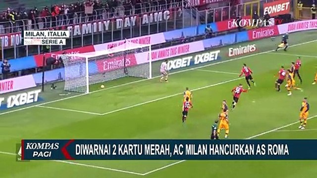 Serie A Italia: AC Milan Raih Kemenangan 3-1 Atas AS Roma