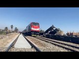 عودة حركة السكة الحديد بمكان حادث قطاري سوهاج
