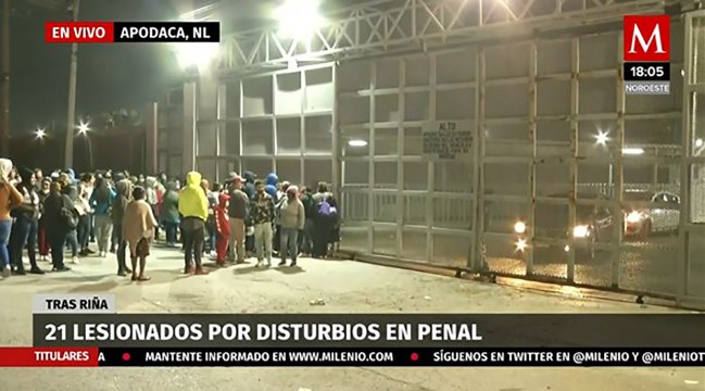 Ya son 21 lesionados por disturbios en Penal en Apodaca, NL