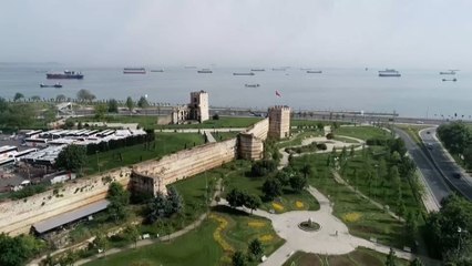 أكبر عملية ترميم لأسوار المدينة التاريخية في إسطنبول