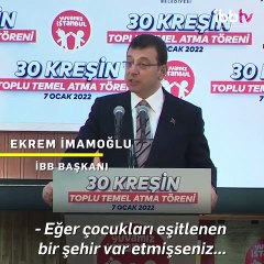İmamoğlu: Çocuklara verilen sözler tutulur
