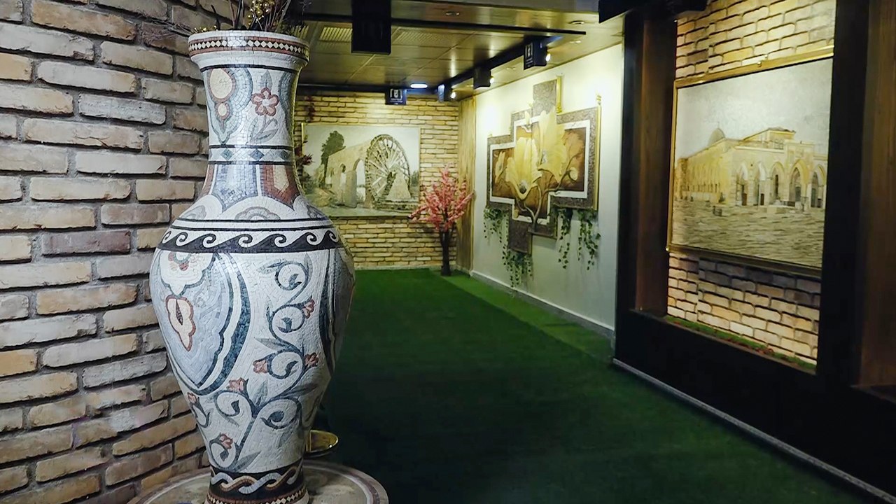 معرض لفن الموزاييك شمال غربي سوريا
