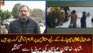 Islamabad: Shahid Khaqan Abbasi talks to media