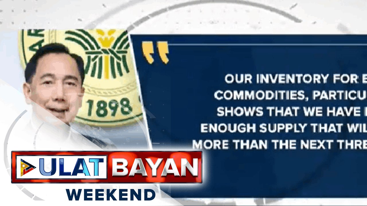 DA, tiniyak na may sapat na supply ng pagkain ang bansa at nanawagan sa publiko na 'wag mag panic-buying