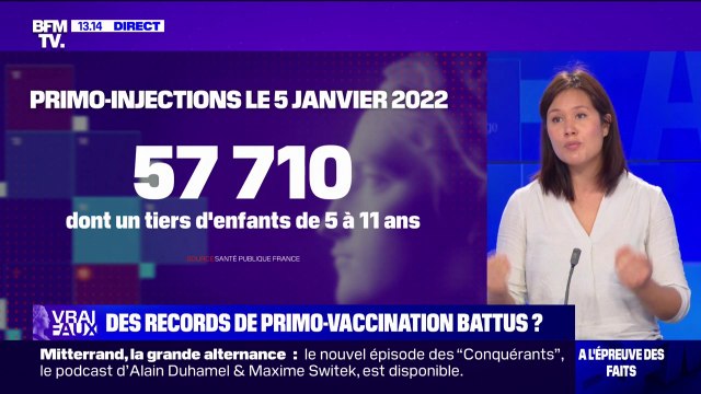 LA VÉRIF' - Des records de primo-vaccinations ont-ils été battus cette semaine?