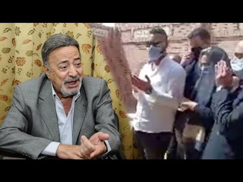 دعاء مؤثر أثناء دفن الفنان الراحل يوسف شعبان