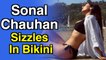 Sonal Chauhan flaunts hourglass frame in new bikini post