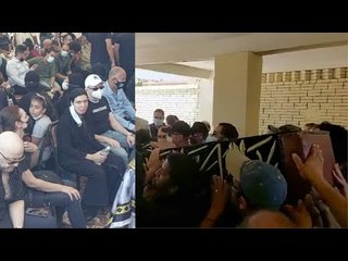 جثمان سمير غانم يصل إلي مثواه الأخير بجوار والدته