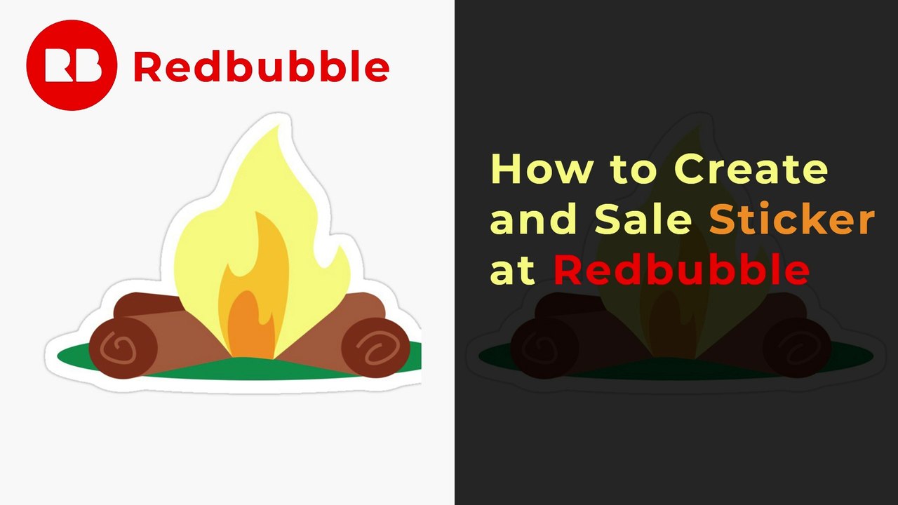 How to Create and Sale Sticker at Redbubble | How to earn money at Redbubble