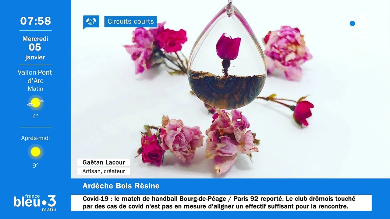 A Mirabel, des bijoux et des stylos originaux et uniques signés Gaétan Lacour "Ardèche Bois Résine"