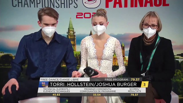 Danse sur glace senior - danse libre - Championnats nationaux de patinage Canadian Tire 2022 (6)