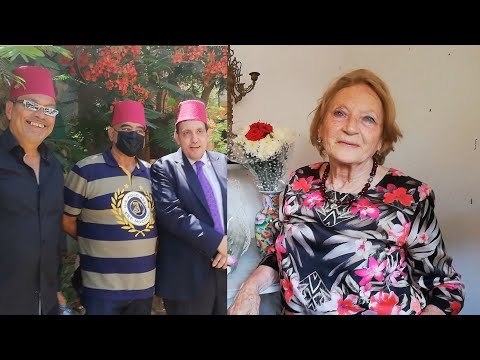 بالورود والطرابيش.. جينا نجيب الريحاني تزور قبر والدها في ذكرى وفاته