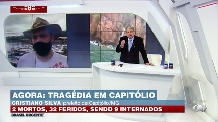 Download Video: O prefeito de Capitólio, Cristiano Silva, conversou ao vivo com Datena no Brasil Urgente. Ele deu mais informações sobre o acidente que aconteceu na cidade. #BrasilUrgente