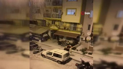 Marmaris beyaza büründü, dolu yağışı tüm ilçede etkili oldu