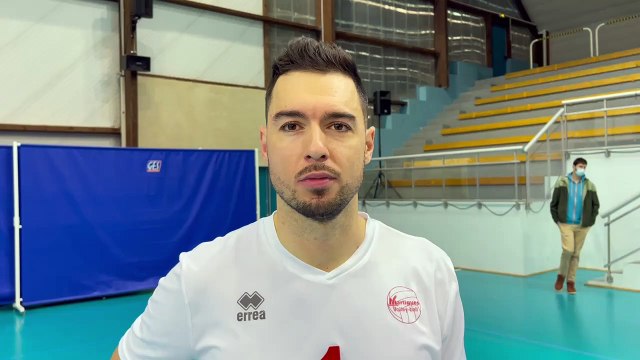 Volley : Eldin Démirovic réagit après la victoire de Martigues en Coupe de France