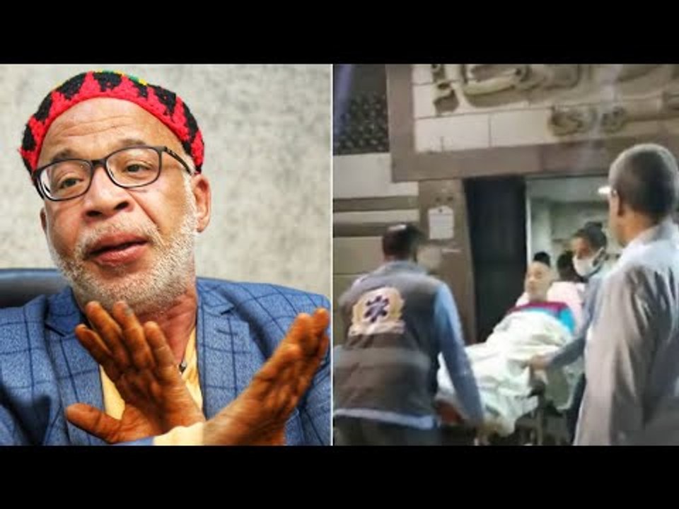 لحظة وصول الفنان شريف دسوقي لمستشفى دار الشفاء بالقاهرة