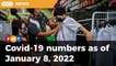 Covid-19 numbers as of January 8, 2022
