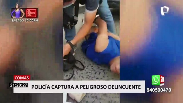 Comas: capturan a extranjero que sería uno de los más feroces raqueteros de Lima Norte