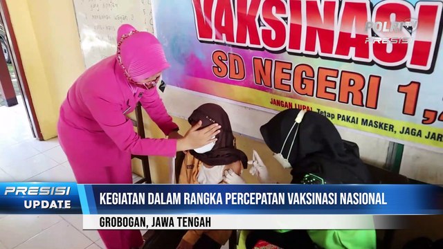 Polres Grobogan Dan Polres Karimun Gelar Vaksinasi Covid-19 Untuk Anak