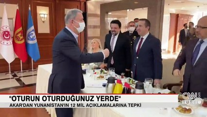 Akar'dan Yunanistan'a 12 mil tepkisi