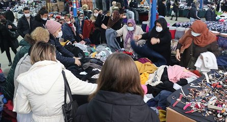 Yeniden akın ettiler, çuvallarla götürüyorlar