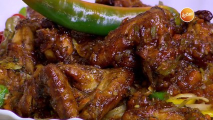 أجنحة الدجاج بالكاتشاب والباربيكيو  | الشيف شربيني