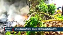 Warga Lalai Bakar Sampah, Gudang Penyimpanan Barang Bekas di Jakarta Hangus Dilahap Api