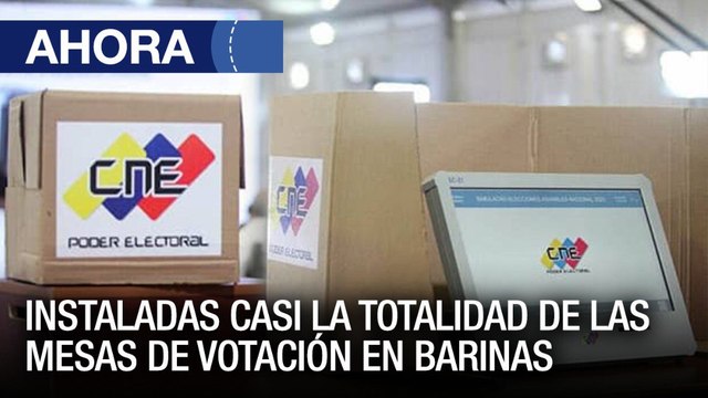 Instaladas casi la totalidad de las mesas de votación en #Barinas - #09Ene - Ahora